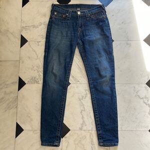 True Religion Foil Hem Legging Jeans